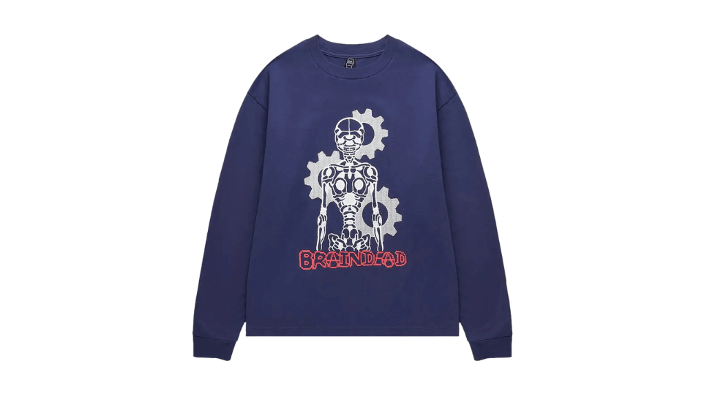 Brain Dead Skeletal Gear Long-Sleeve Navy