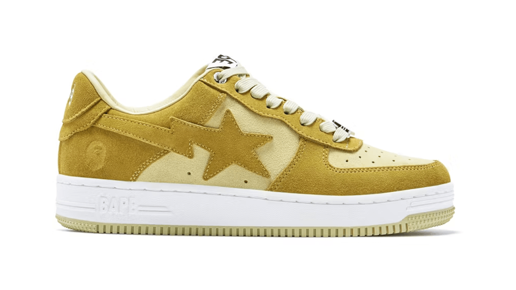 Bape Bapesta Suede Yellow