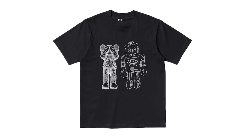KAWS x Uniqlo x Warhol Black Tee